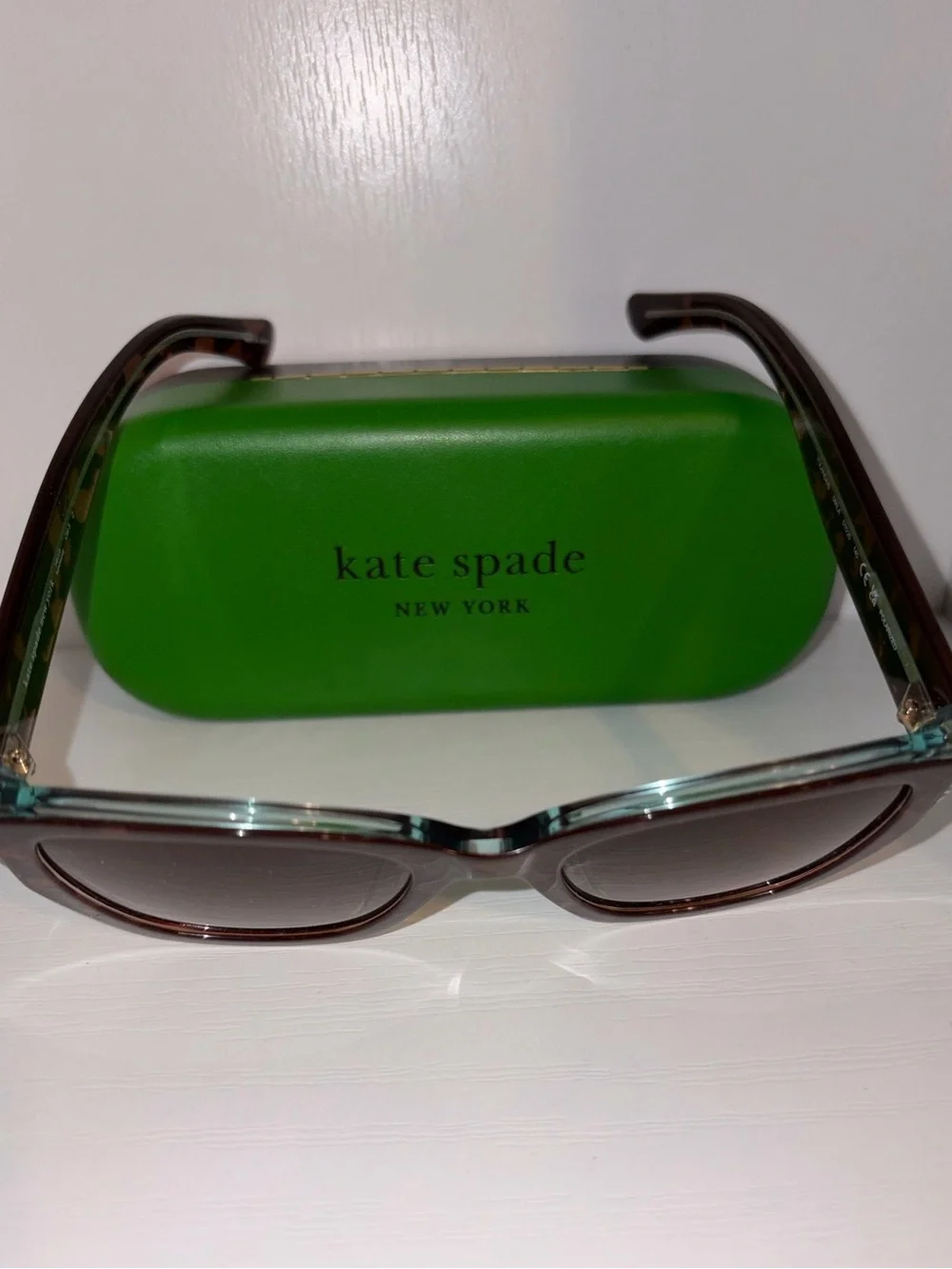 kate spade tortoiseshell brown cat-eye sunglasses